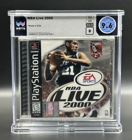 NBA Live 2000 &bull; WATA 9.6 B &bull; Spurs Duncan PSA &bull; PlayStation 1 &bull; Not VGA/CGC