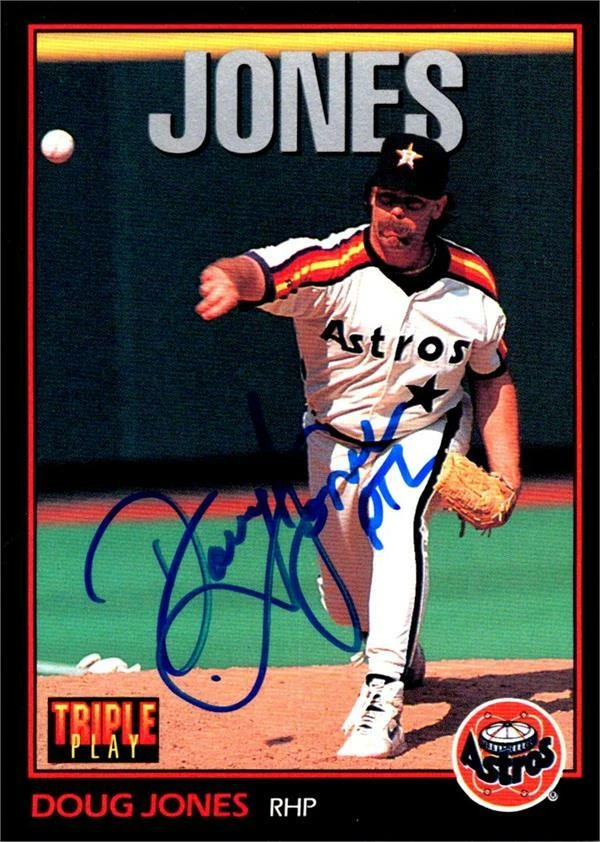 Doug Jones autographed Baseball Card (Astros) 1993 Leaf Triple Play #175 - Image 1 of 1