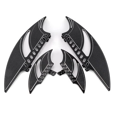 Tableros de piso CNC delanteros traseros para conductor pasajero estriberas para Harley Electra Glide Foto 1 de 4