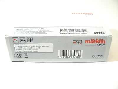 Dampflok Sound Decoder mSD3 8 pol (mfx/DCC/MM), Märklin H0 60985 neu, OVP - Bild 1 von 2