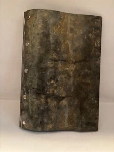 PINA ZANGARO RARE WAVEY METAL CLIPBOARD/ BINDER PORTFOLIO BOOK, SKETCH BOOK, 9X6 - Picture 1 of 8