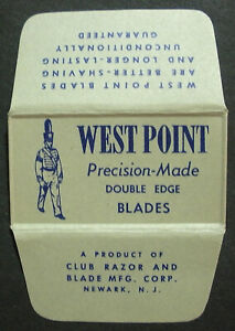 Lame de rasoir vintage West Point Cadet - - Une lame enveloppée