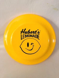  Flyer Frisbee Hubert's Lemonade Made in USA Yellow Vintage - Picture 1 of 3