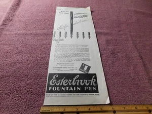 Esterbrook Fountain Pen Vintage Original Print Ad from Magazine 1932 - Picture 1 of 2