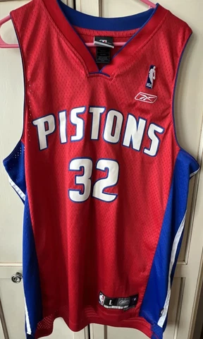 Reebok Detroit Pistons #32 Richard Hamilton  Jersey Size Large Cover