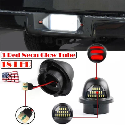 2X LED License Plate Light Tail Assembly Lamp for 1999-2016 Ford F150 F250 F350 - Image 1 of 4
