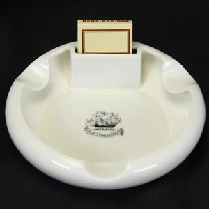 Commodore Hotel Lenox Ashtray NYC Art Deco w/Match Holder 1935-1953 USA - Picture 1 of 8