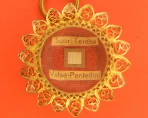 relic reliquary reliquia RELIQUE SHRINE VENERABILE TERESA VALSè PANTELLINI - Imagen 1 de 2