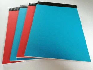 4 PADS A5 PLAIN WHITE 80 GSM PAPER JOTTER NOTEPAD MEMO NOTEBOOK 50 SHEETS P/P - Picture 1 of 10