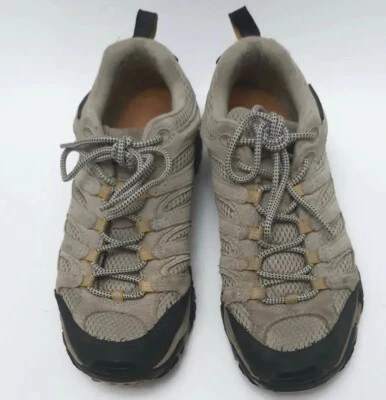 Sapatos de caminhada femininos Merrell Vibram, trilha impermeável cinza claro J86612 tamanho 9.5 - Imagem 1 de 4