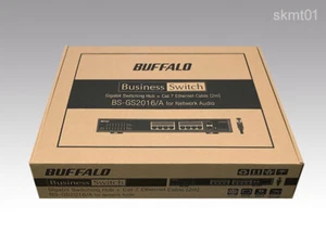 BUFFALO BS-GS2016/A 16 Port Layer 2 Giga smart switch Network Audio Hub DHL NEW - Picture 1 of 5