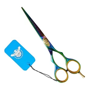 Xcellence Profi Friseur Haarschneideschere Schere Mehrfarbig Grün 6,5 - Bild 1 von 6
