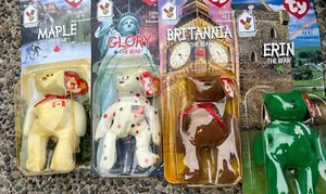 TY Beanie Babies McDonalds International Bears Set - Set completo - Sigillato - Foto 1 di 5