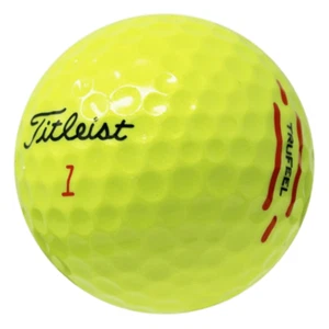48 palline da golf Titleist Trufeel giallo 5A 48 usate lavate Titleist Trufeel 5A - Foto 1 di 1
