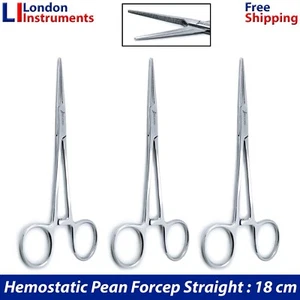 Pean Forceps Straight Surgical Clamp Pliers Self Locking Fishing Craft Tools X3 - Picture 1 of 6