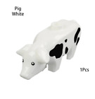 White Black Pig Farm Animal Ham Pork Minifigure Action Figure Block minifig toy