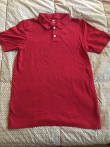 Old Navy Boys Short Sleeve Polo Shirt Red XXL Regular 18 Casual School EUC - Picture 1 of 5