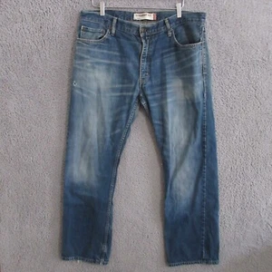 Levis 505 Jeans Herren 36x30 Blau Straight Fit Mid Rise Medium Wash 100% Baumwolle - Bild 1 von 16