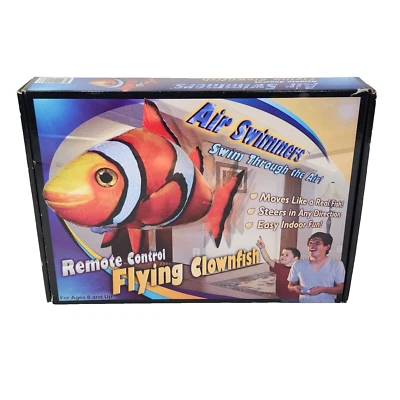 Air Swimmers Flying Clownfish RC Remote Control Indoor Only Floating Toy Kids - Image 1 of 4