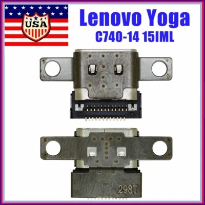 1-2X Cargador USB Puerto de Carga Tipo-C Conector Para Lenovo Yoga C740-14IML 15IML Foto 1 de 4
