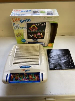 2009 Hasbro Lite Brite Flat Screen Portable Design With Box-10 Original Sheets - Image 1 of 4