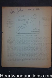 Science and Fantasy Werbetreibender #2 von Bob Tucker (signiert) (limitiert) - Bild 1 von 1