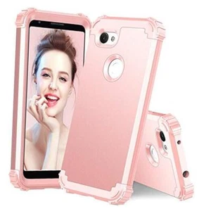 Phone Case for Google Pixel 3a XL Hard Cover Shockproof Soft Silicone Rose Gold - Picture 1 of 8
