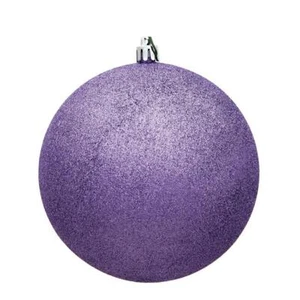 Vickerman N591086DG 4 in. Lavender Glitter Christmas Ornament Ball - 6 per Bag - Picture 1 of 1
