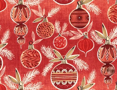 OH CHRISTMAS TREE, Ornaments Swags, Cori Dantini Collection, Cotton Fabric, BTY - Image 1 of 2