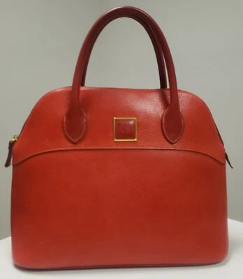 Cartera domo de cuero rojo Nina Ricci, vintage LEER POR FAVOR Foto 1 de 4