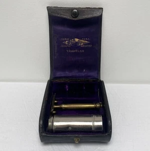 Vintage Gillette Traveler Rasierhobel Set - Bild 1 von 10