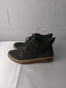 Sorel Out N About Plus Duck Ankle Boots Lace up Green / Camo size 9.5 - Picture 1 of 7