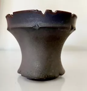 Brand New Handmade Clay Enamel Glazed Succulent Planter Drainage Caudex pot #175 - Picture 1 of 10