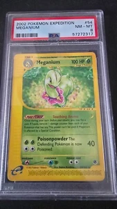 2002 VINTAGE Pokemon Expedition Meganium #54 PSA 8 NM (NON-HOLO) - Picture 1 of 2