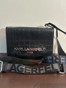 Karl Lagerfeld Henkeltasche mit abnehmbarem Umhängegurt in schwarz - Bild 1 von 6