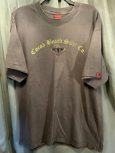 Cocoa Beach Surf Company  Embroidered Eagle Gray Brown Shirt Size Extra Large - Picture 1 of 5