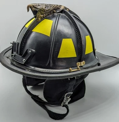 Lions Apparel, American Heritage, Leather Fire Helmet, Paul Conway, Lion,  2006 - Image 1 of 4