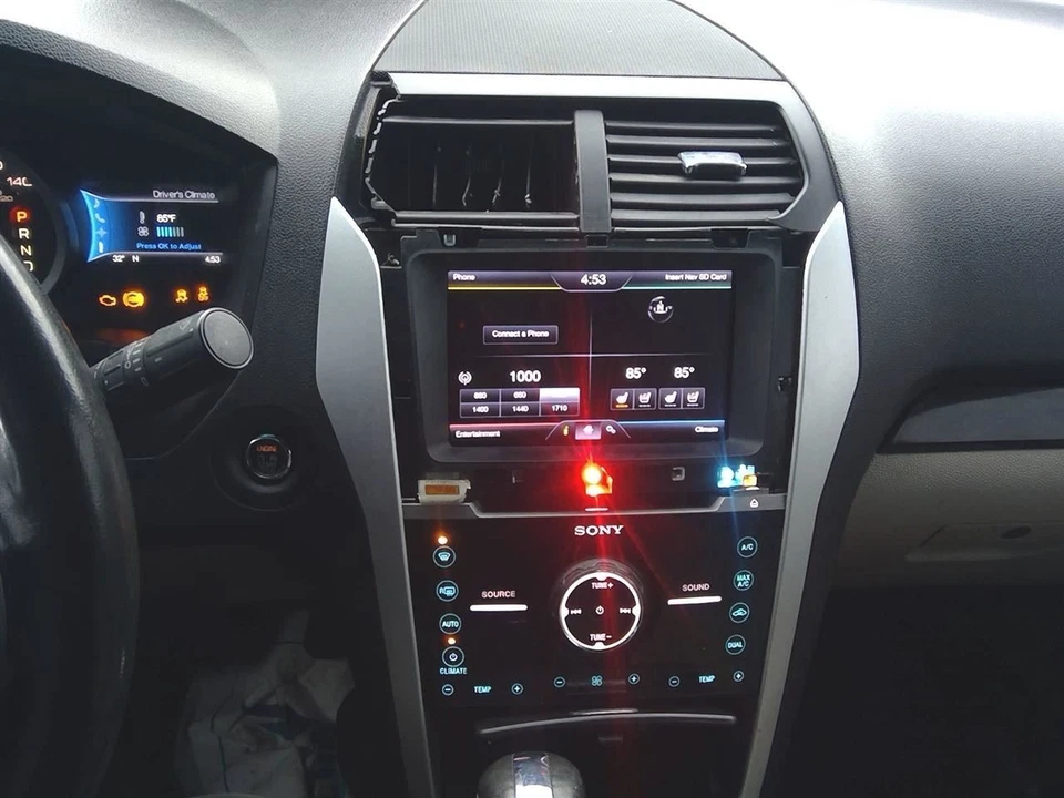 Panel de control de radio Sony 8" apertura de pantalla Ford Explorer 2012 con temperatura automática Foto 1 de 4