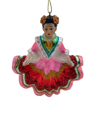 Mariachi Bailarín Español Kurt Adler Nobles Gemas Navidad Adorno Vidrio Foto 1 de 4