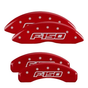 MGP Red Front Rear Aluminum Caliper Covers Set Kit For 2012-2021 Ford F-150 - Picture 1 of 1