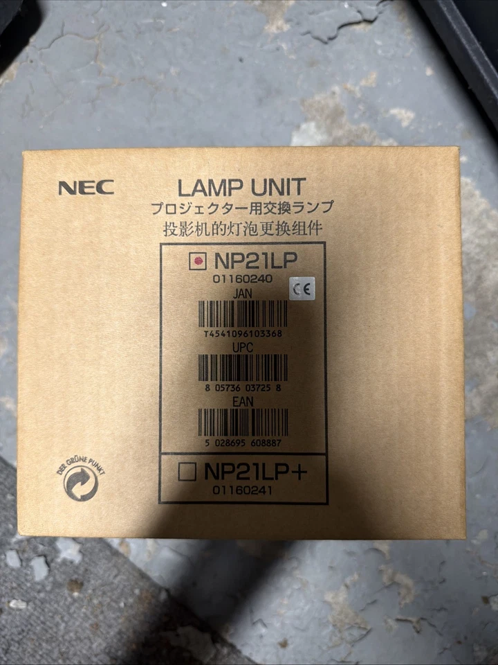 NEW NEC NP21LP Replacement Lamp for NP-PA500U/NP-PA500X/NP-PA600X Projector (G1) - Image 1 of 1