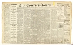 The Courier-Journal Vol LIII new series no 3123 / 1877 Americana - Picture 1 of 1