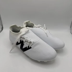 New Balance Furon Dispatch FG V7+ Mens Soccer Cleats White with Socks Sz 7.5 New - Picture 1 of 11