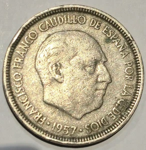 MONEDA 5 PESETAS FRANCO 1957 ☆ 66 - ESPAÑA - Imagen 1 de 2