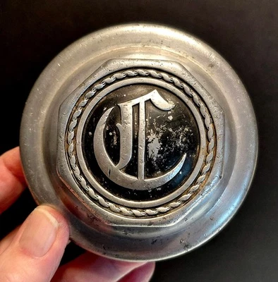 Original CHRYSLER Screw-on Hubcap 1924-28 Wood Wheels Small Hub Size Imperial? - Image 1 of 4