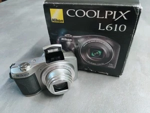 Nikon Coolpix L610 Digital Camera 16MP Digital Camera Full HD Movie Boxed 14X - Picture 1 of 8