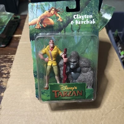 Figuras Mattel Disney Tarzan Clayton & Kerchak - De colección 1999 - Selladas Foto 1 de 4