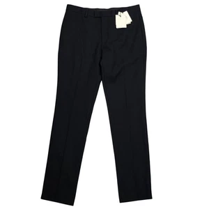 Sandro Berkeley Azul Marino Calce Ajustado Traje Pantalones Talla 42 Lana Pantalones Azul Marino Nuevo - Imagen 1 de 7