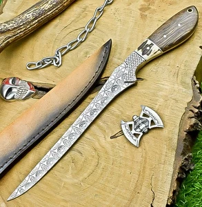 Custom made J2 steel Chef Knife - Professional Fillet knife, SN-3704 - Foto 1 di 9