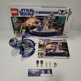 Lego Star Wars Armored Assault Tank (8018) With Box, Manual *Missing 2 Minifigs*